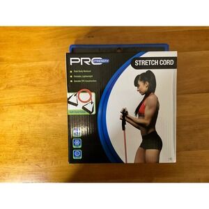 PR Strength Stretch Cord Resistance Band Total Body Workout Portable Lightweight